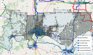 Figure 7: BDC Data Together with FiberLocator Metro Networks 