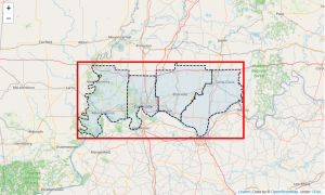 Figure 8: Bounding Box for FiberLocator Search 